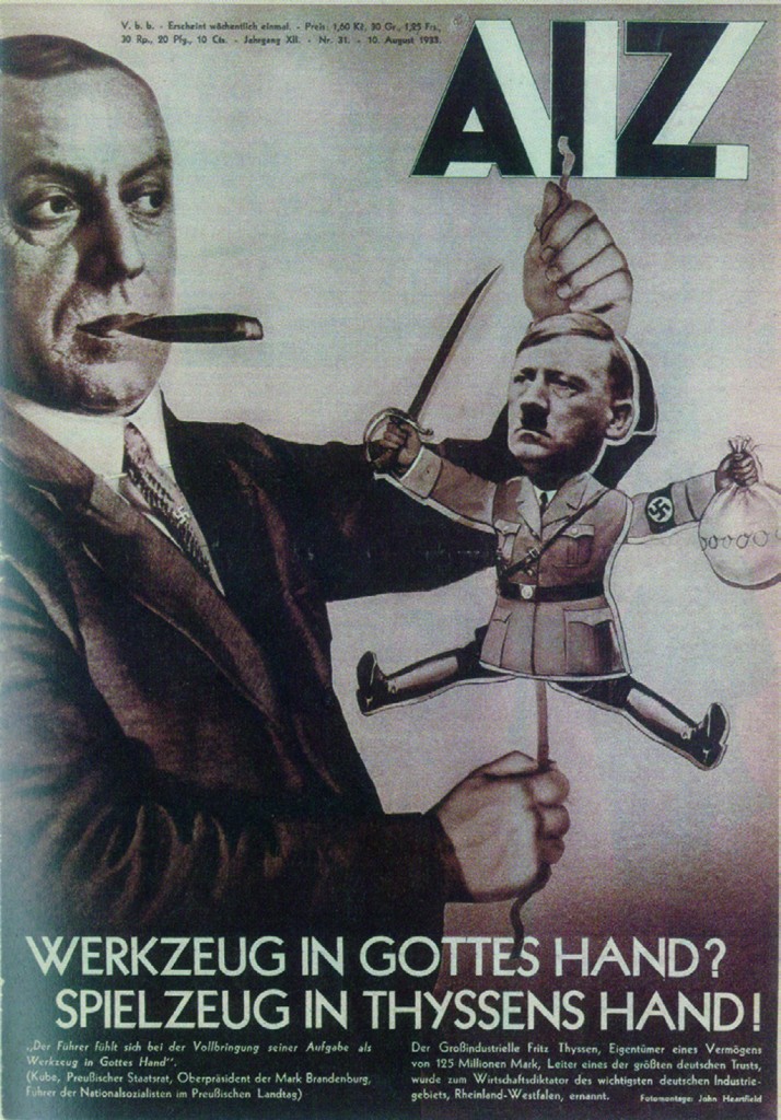 Džons Hārtfīlds, „Instruments Dieva rokās? Rotaļlieta Tīsena rokās!”, 1933